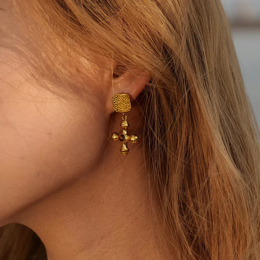 [ElanLuxe]Della Gold Earrings