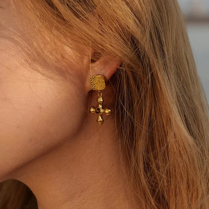 [ElanLuxe]Della Gold Earrings