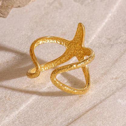 [ElanLuxe]Aurelie Gold Starfish Ring