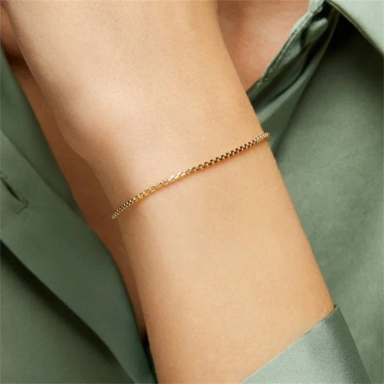 [ElanLuxe]Victoria Gold Chain Bracelet