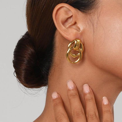 [ElanLuxe]Zoey Gold Earrings