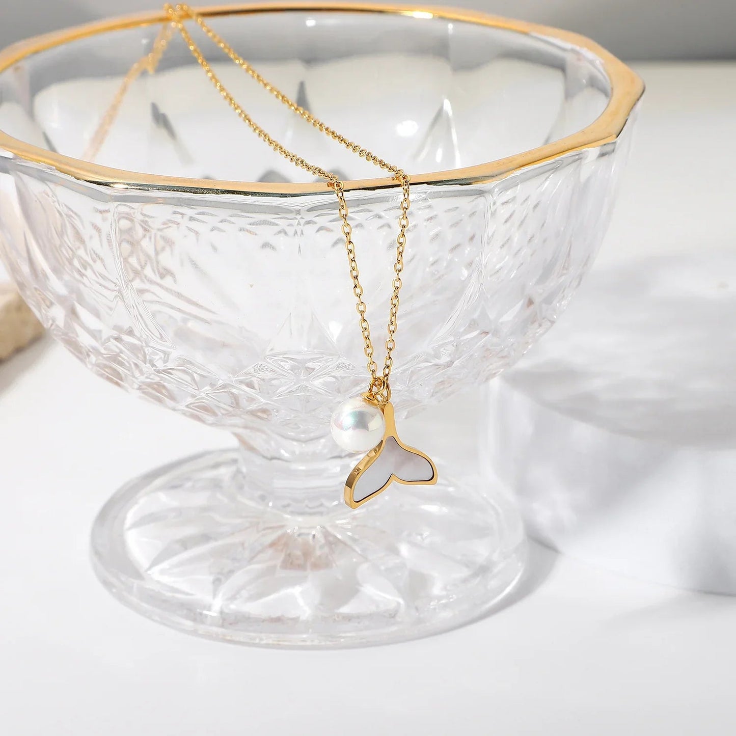 [ElanLuxe]Mermaid Freshwater Pearl Necklace