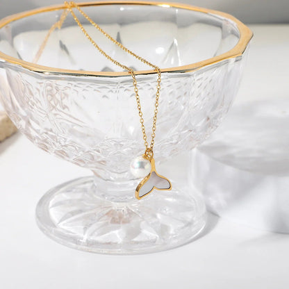 [ElanLuxe]Mermaid Freshwater Pearl Necklace