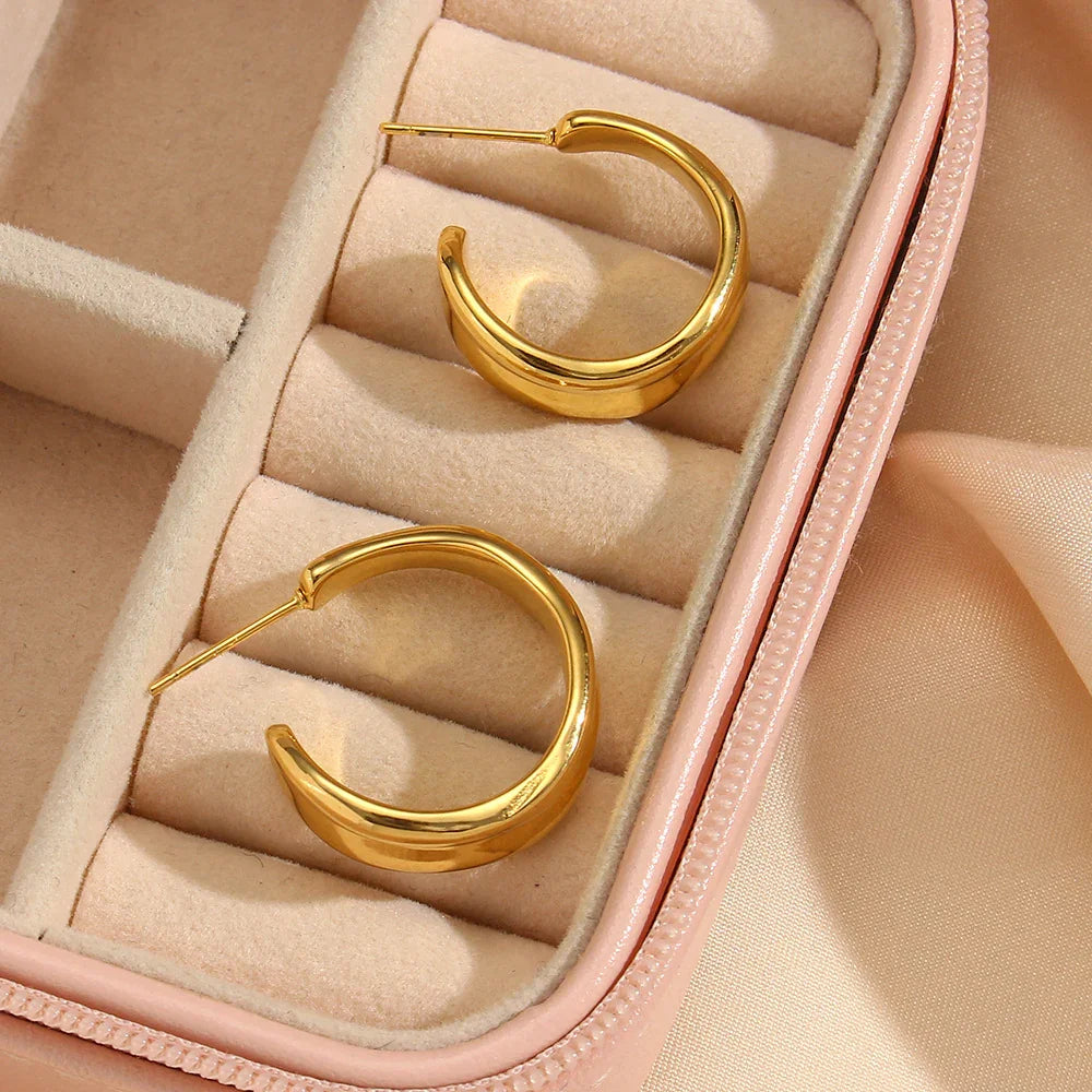 [ElanLuxe]Emily Wave Earrings