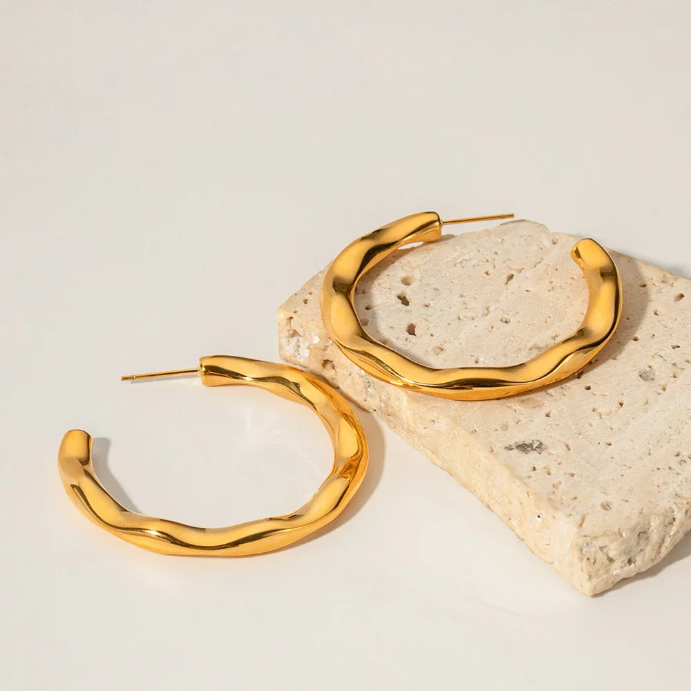 [ElanLuxe]Riley Gold Earrings
