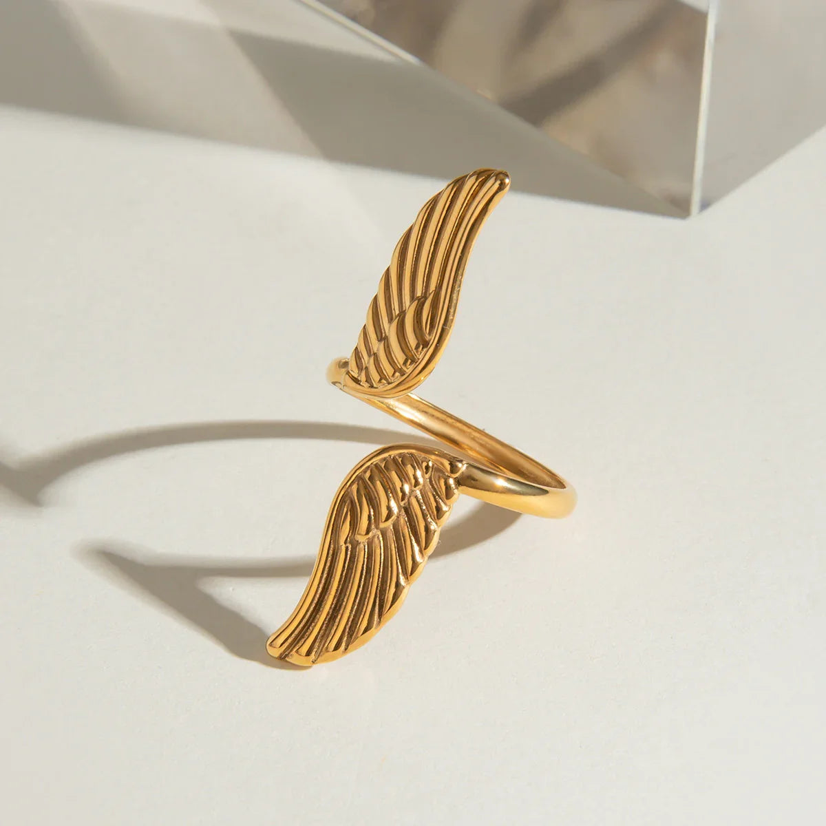 [ElanLuxe]Sparrow Gold Wing Ring