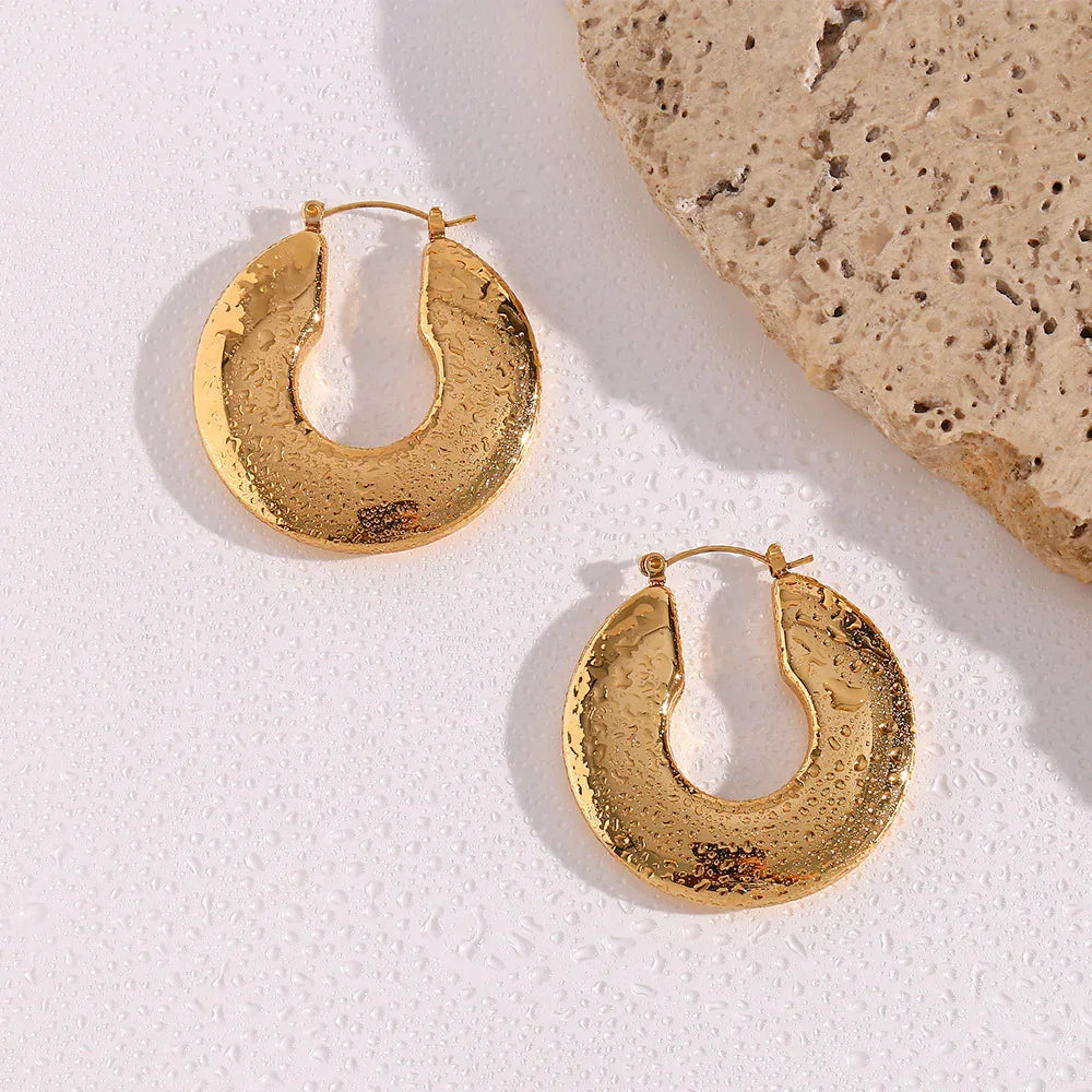 [ElanLuxe]Kayleigh Chunky Hoop Earrings