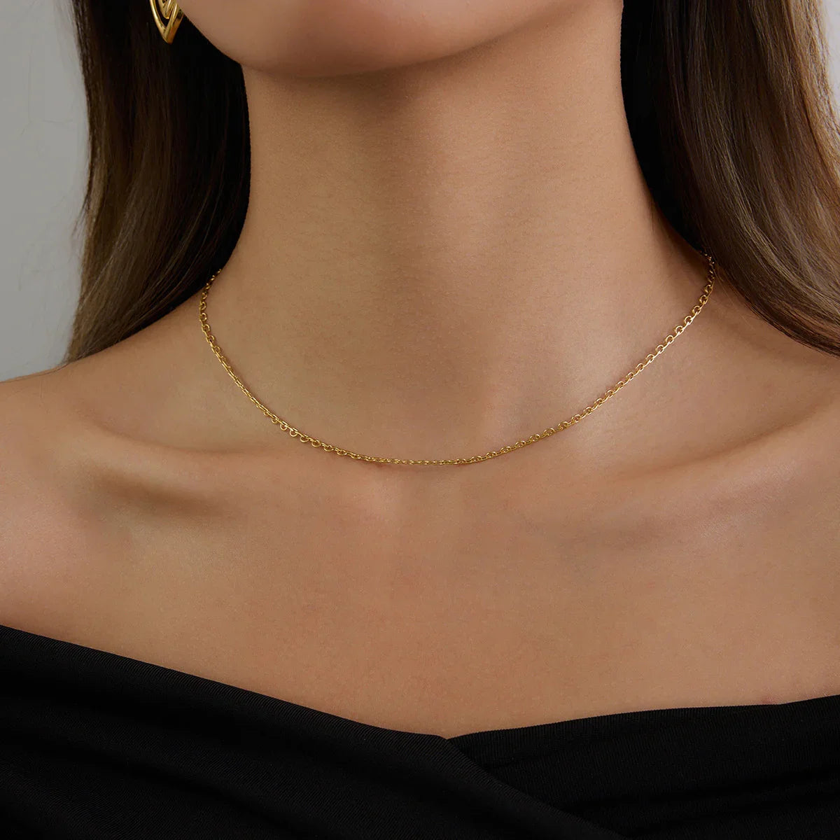 [ElanLuxe]Loraine Gold Chain Necklace
