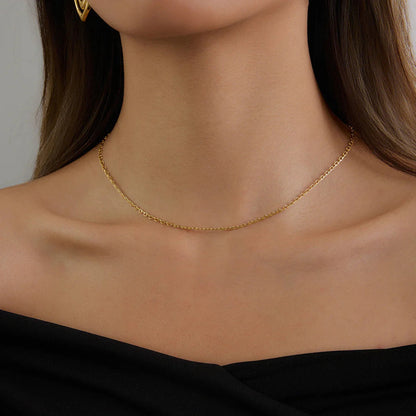 [ElanLuxe]Loraine Gold Chain Necklace