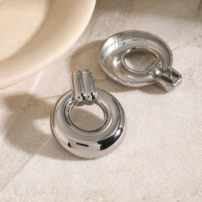 [ElanLuxe]Lillian Silver Earrings