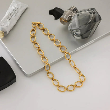 [ElanLuxe]Cielle Chunky Gold Chain Necklace