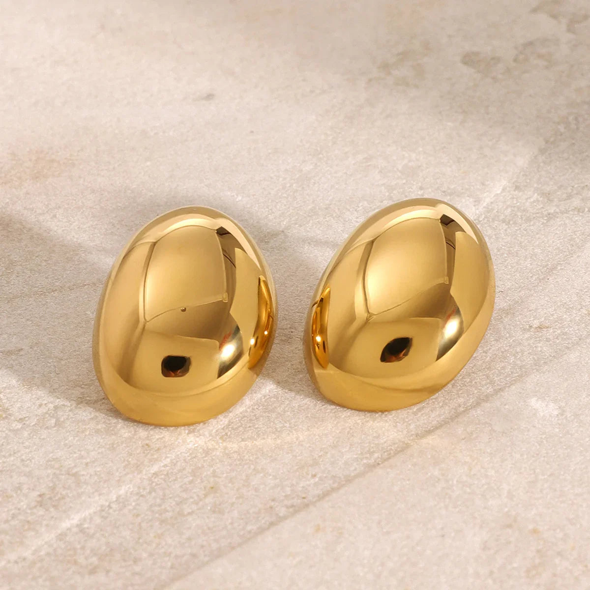 [ElanLuxe]Callista Gold Bean Earrings