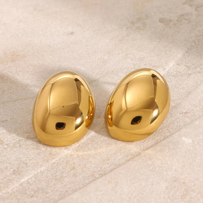 [ElanLuxe]Callista Gold Bean Earrings