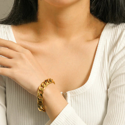 [ElanLuxe]Kayle Gold Chain Bracelet
