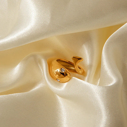 [ElanLuxe]Etta Gold Serpent Ring