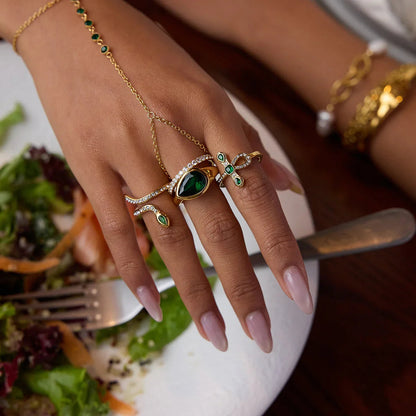 [ElanLuxe]Joy Diamond Knot Gold Ring
