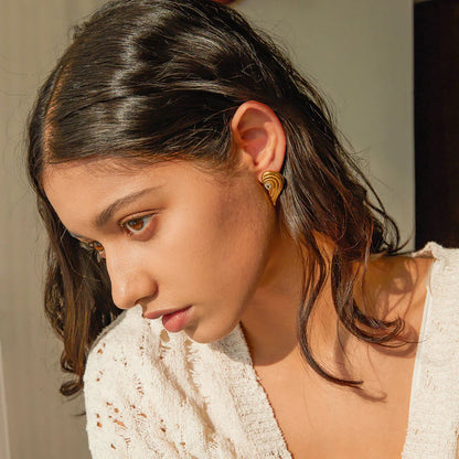 [ElanLuxe]Thalia Gold Earrings