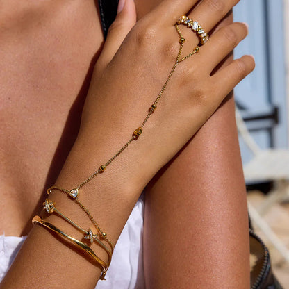 [ElanLuxe]Haisley Gold Bangle