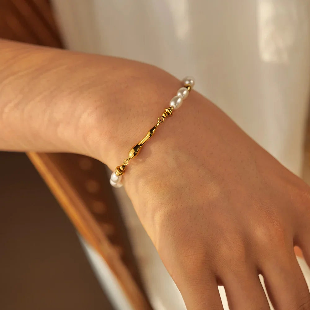 [ElanLuxe]Dominique Freshwater Pearl Bracelet