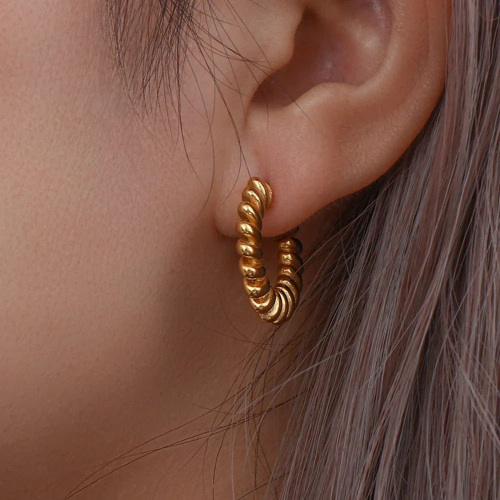 [ElanLuxe]Brynlee Twisted Earrings