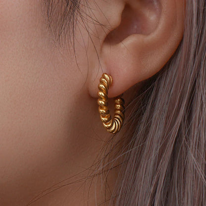 [ElanLuxe]Brynlee Twisted Earrings