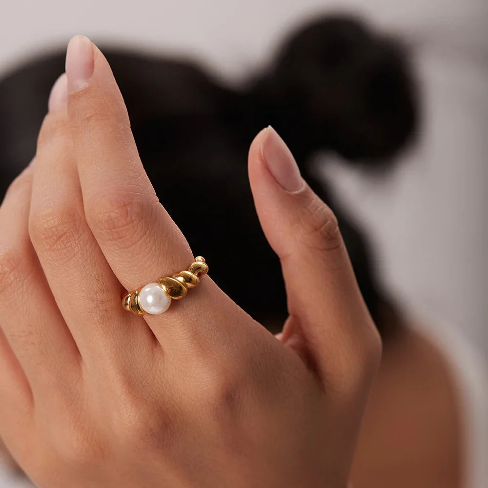 [ElanLuxe]Scarlett Freshwater Pearl Ring