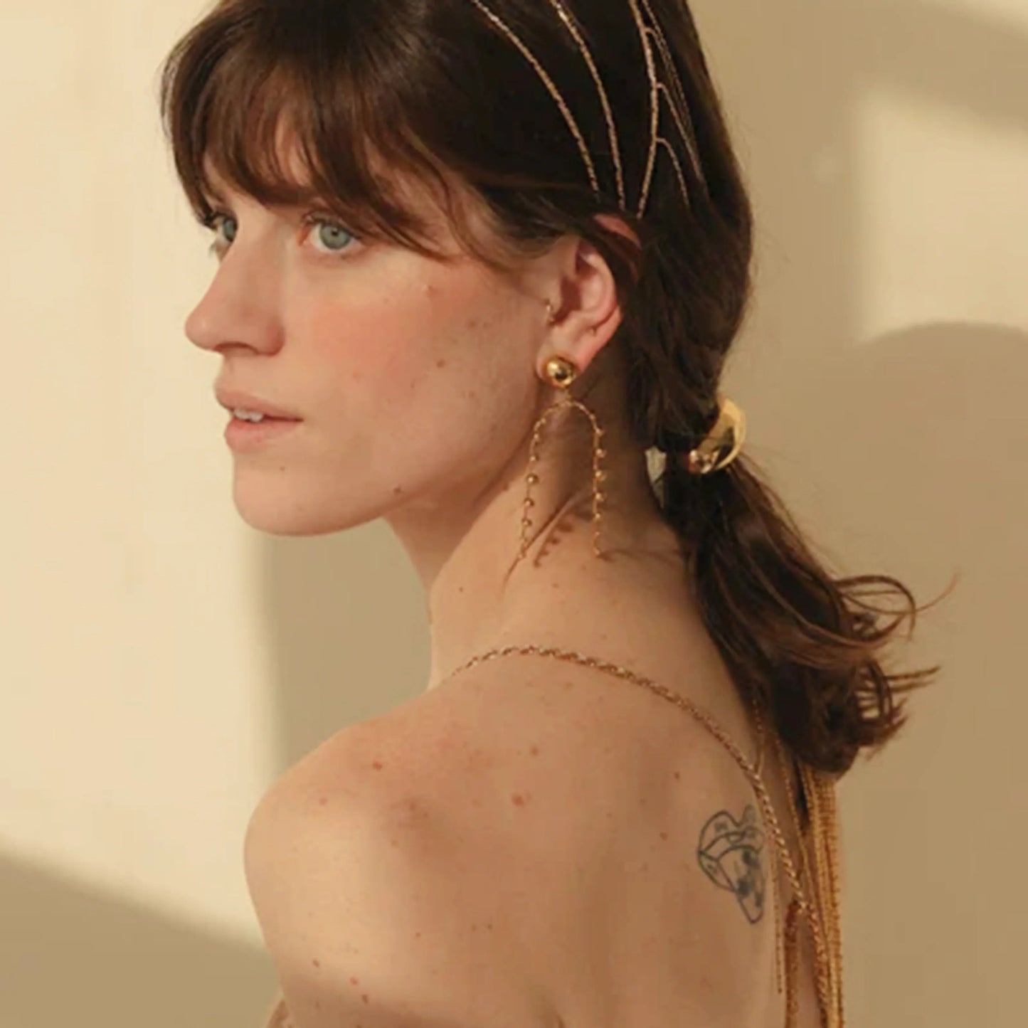 [ElanLuxe]Amabel Gold Earrings