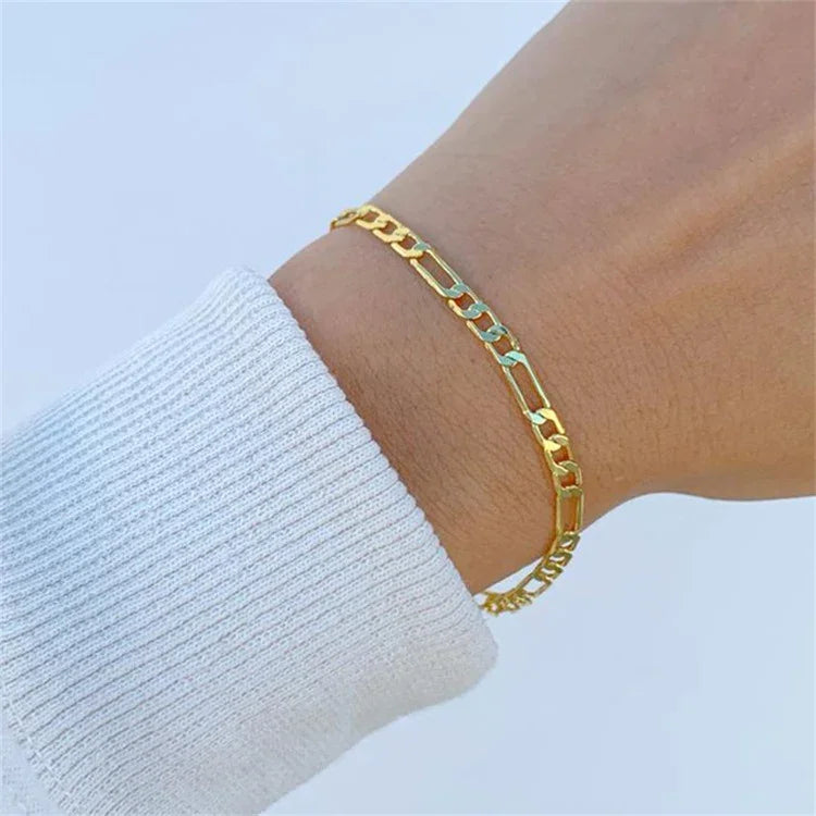 [ElanLuxe]Saturn Gold Chain Bracelet