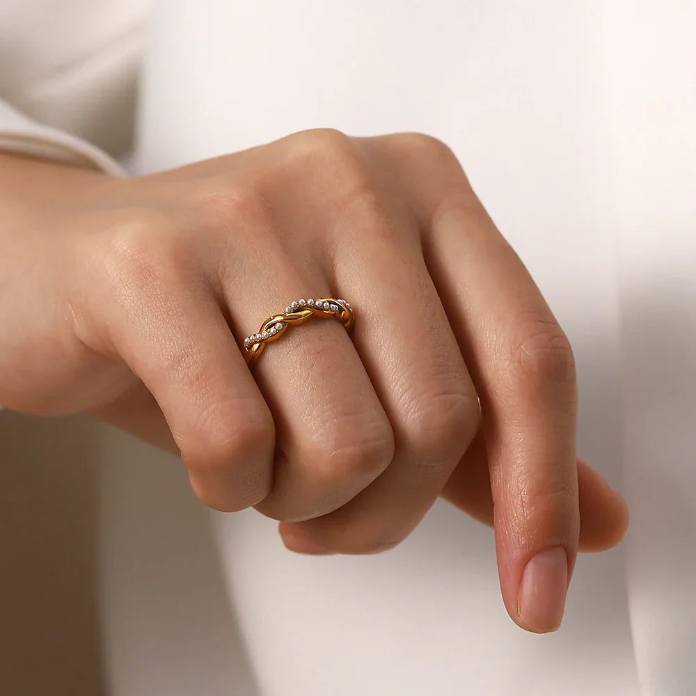 [ElanLuxe]Vivienne Freshwater Pearl Ring