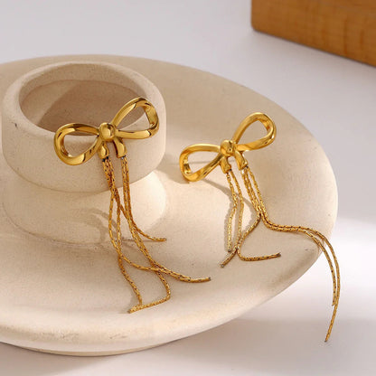 [ElanLuxe]Yvette Bow Earrings