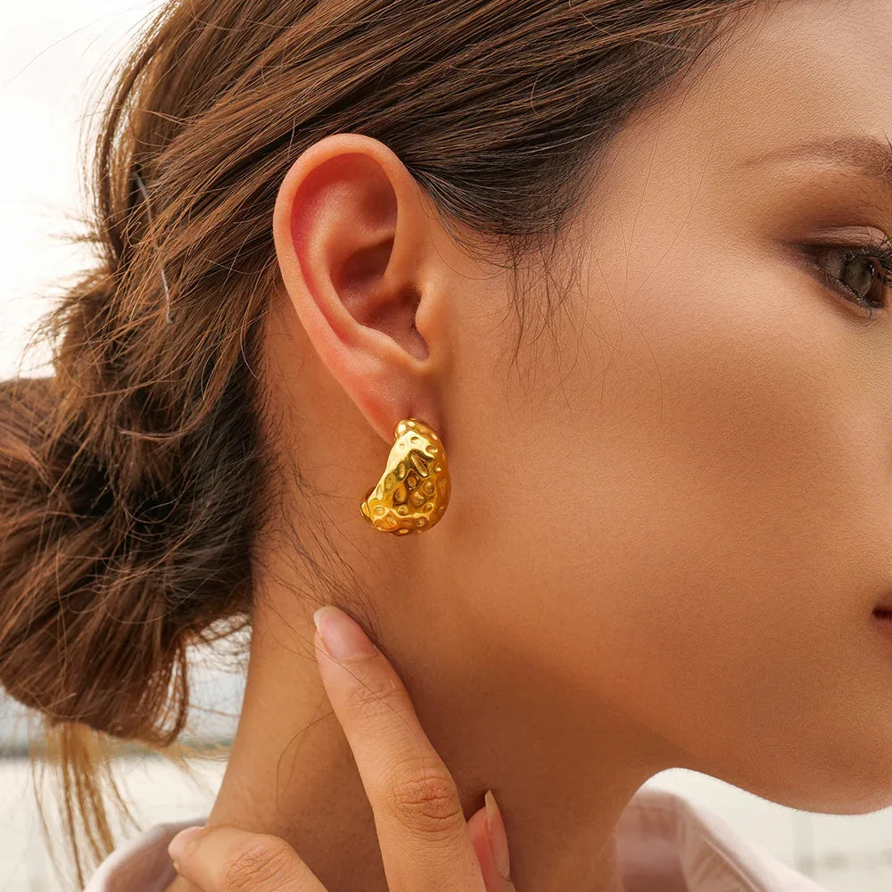 [ElanLuxe]Eira Gold Earrings