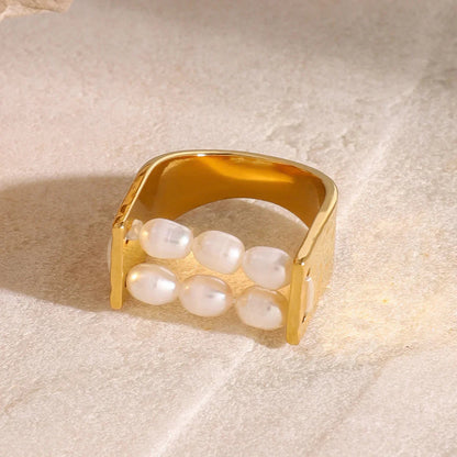 [ElanLuxe]Elliana Pearl Ring