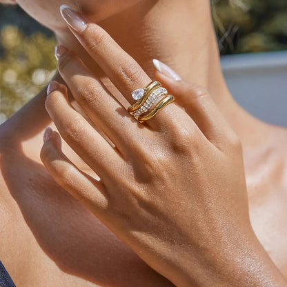 [ElanLuxe]Noemi Curated Ring Stack Collection