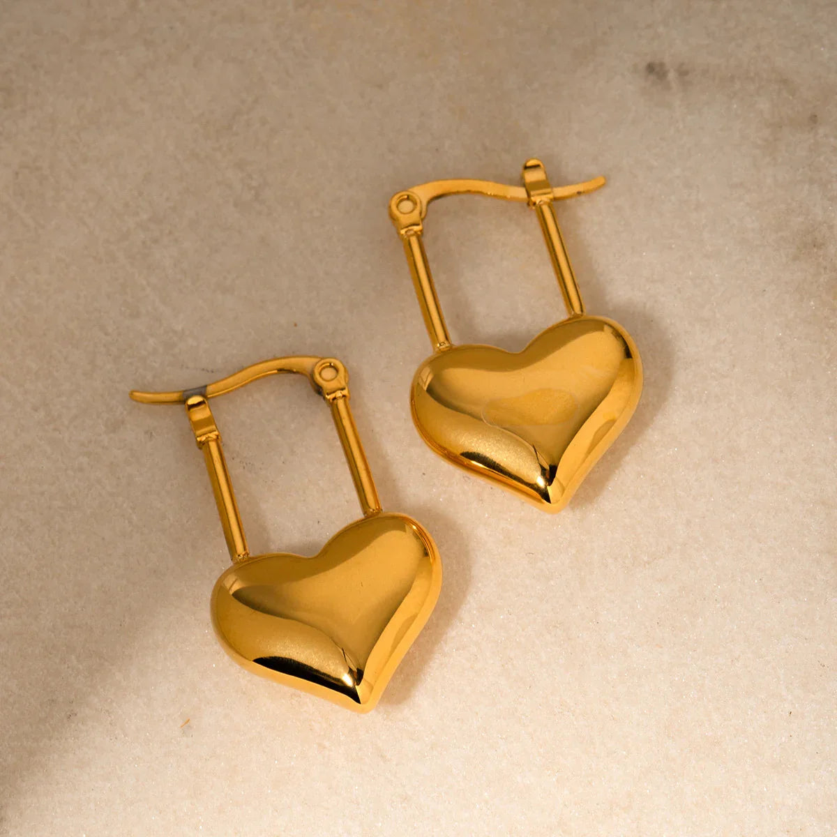 [ElanLuxe]Jessamine Heart Earrings