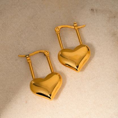 [ElanLuxe]Jessamine Heart Earrings