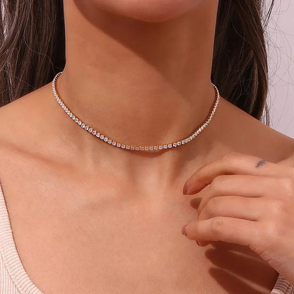 [ElanLuxe]Isolde Diamond Tennis Necklace