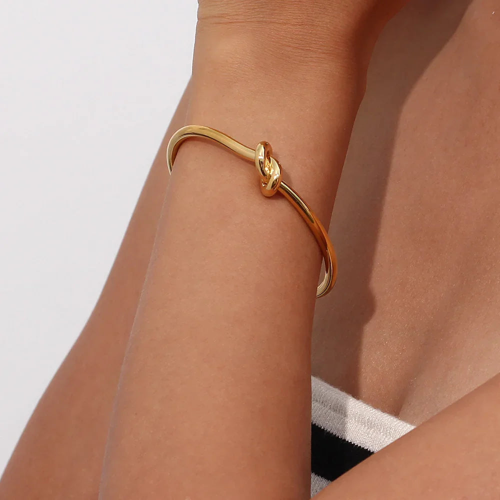 [ElanLuxe]Louisa Gold Bangle