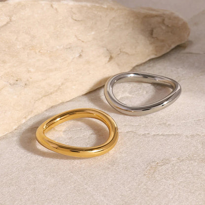 [ElanLuxe]Miley Gold & Silver Layered Rings