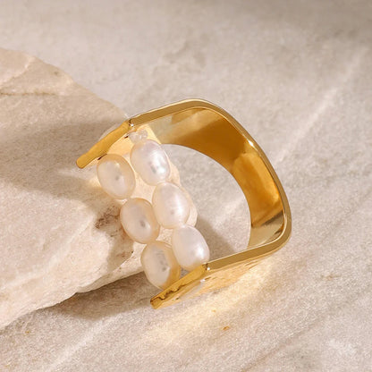 [ElanLuxe]Elliana Pearl Ring