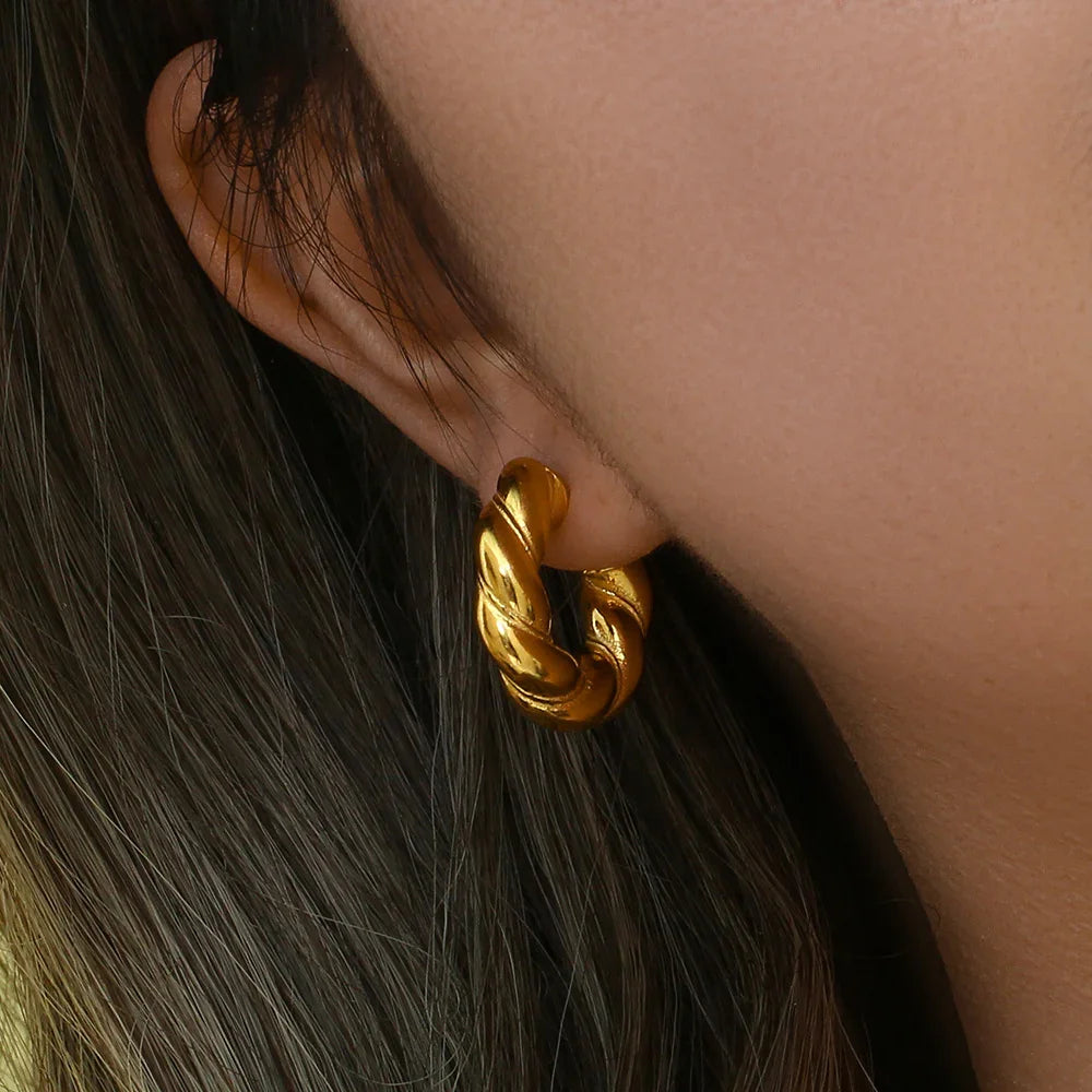 [ElanLuxe]Naomi Twist Earrings