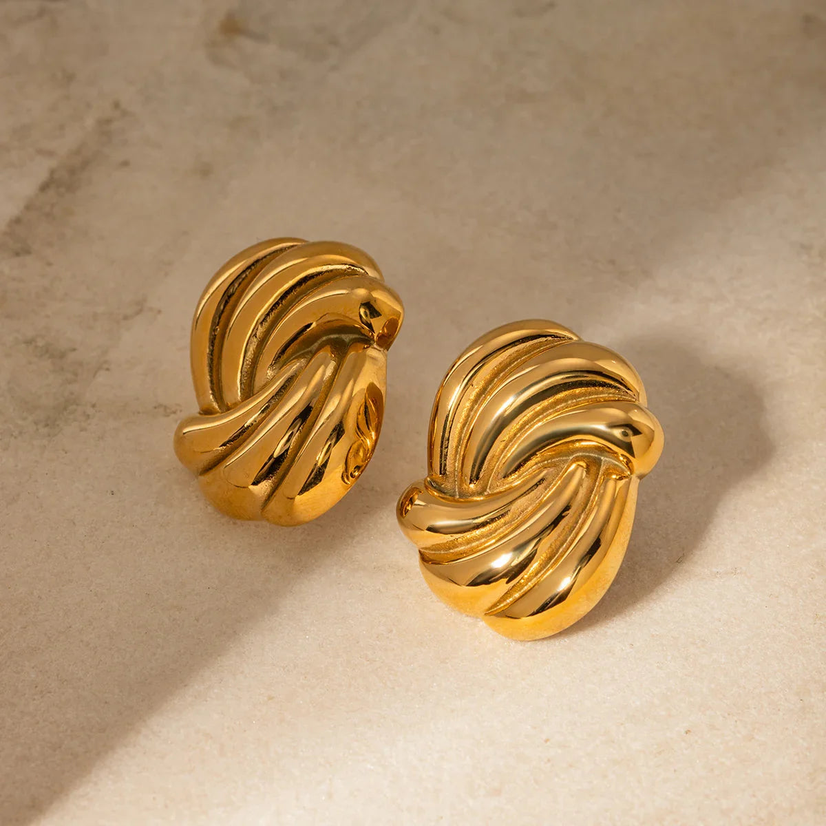 [ElanLuxe]Floriana Gold Earrings