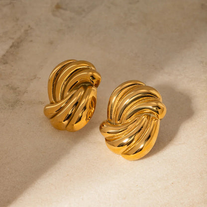 [ElanLuxe]Floriana Gold Earrings