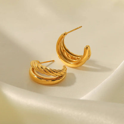 [ElanLuxe]Cecilia Layered Earrings