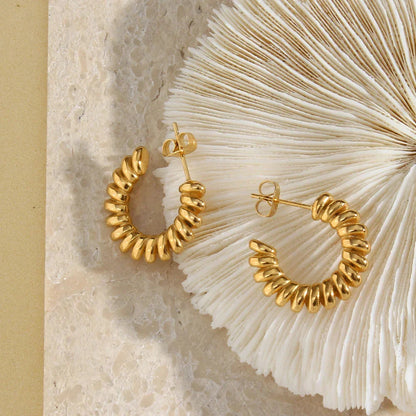 [ElanLuxe]Brynlee Twisted Earrings