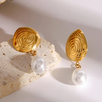 [ElanLuxe]Eleonora Freshwater Pearl Earrings