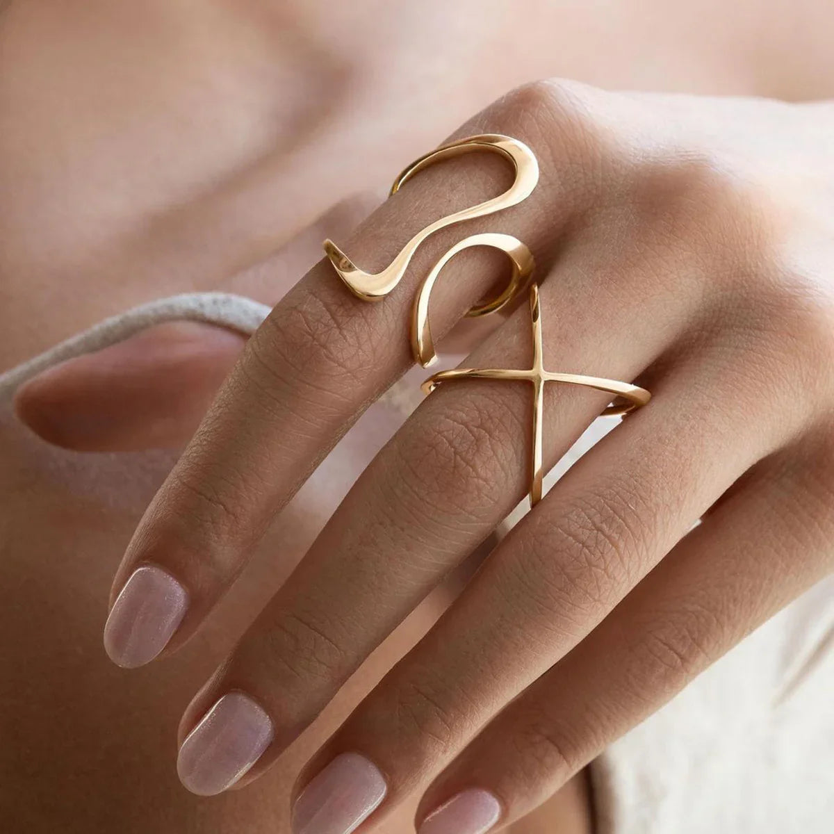 [ElanLuxe]Mosaic Gold Ring