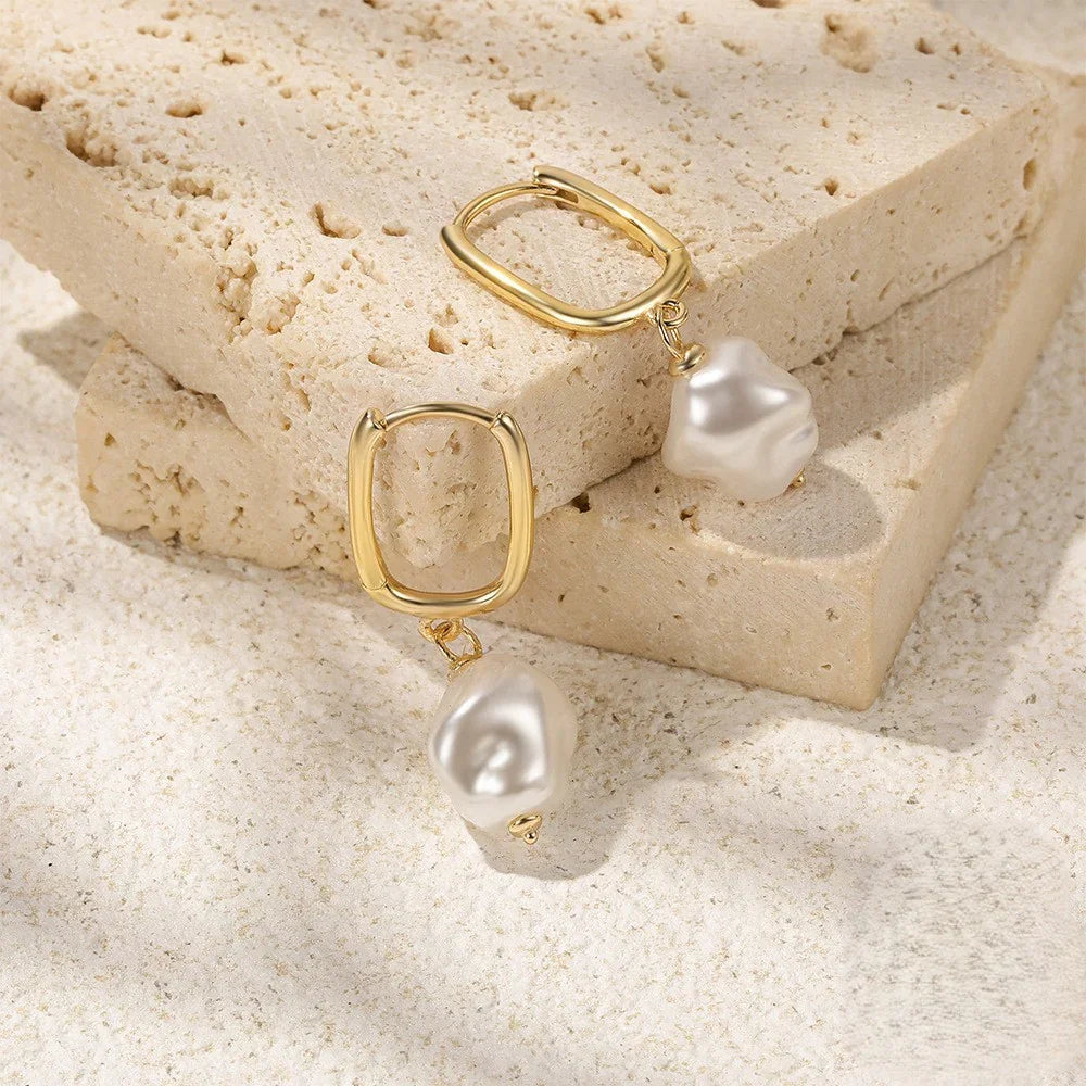 [ElanLuxe]Denise Freshwater Pearl Earrings