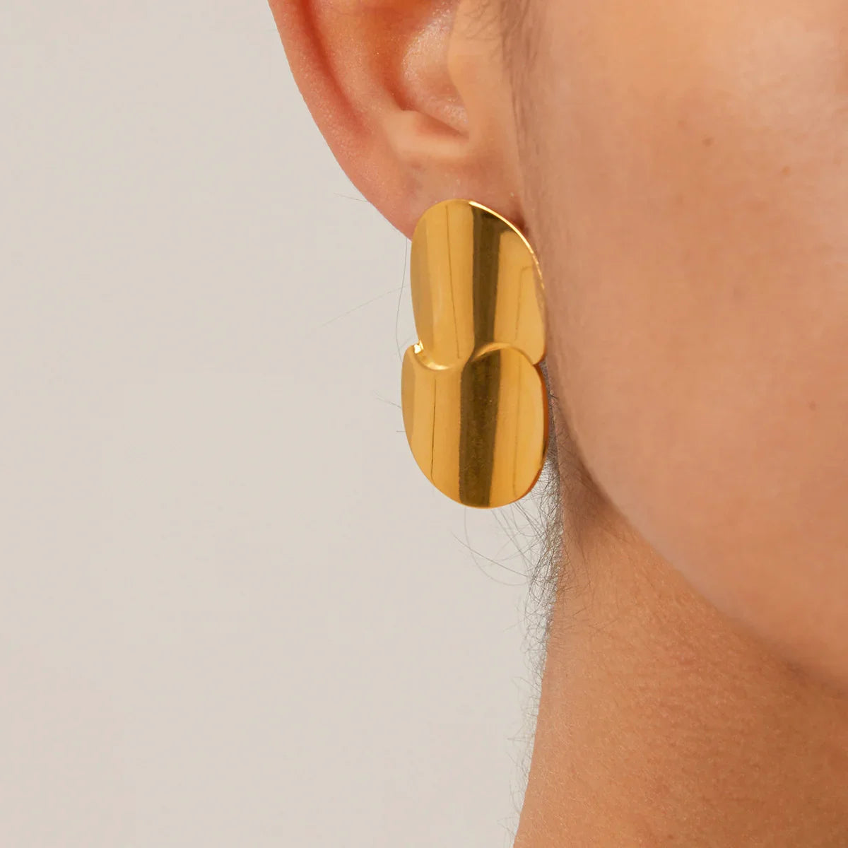 [ElanLuxe]Mireille Gold Earrings