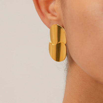 [ElanLuxe]Mireille Gold Earrings