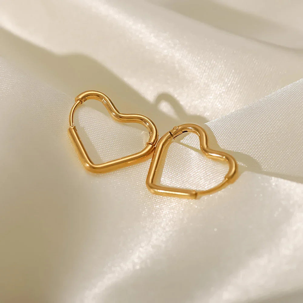 [ElanLuxe]Helena Heart Hoops